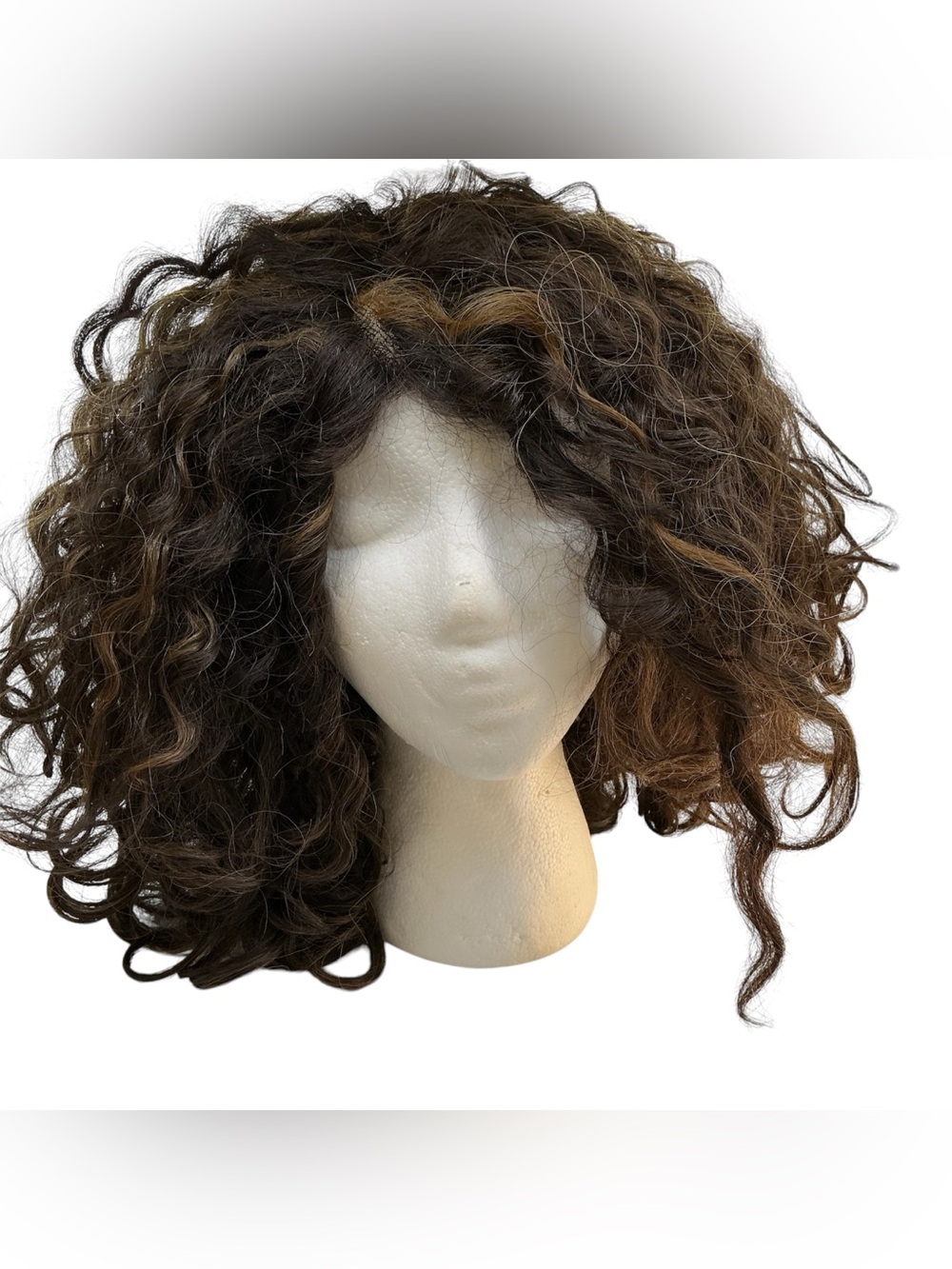 Women’s Dark Brown Lace Front Synthetic Wig LF Skylar Head Comb
